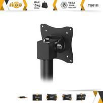 Monitoriaus laikiklis Ricoo Ts0111 monitoriaus laikiklis 17-23 colių ekranui, stovo stalas kompiuterio monitoriui, stalo laikiklis, monitoriaus laikiklis Vesa 75 ir 100