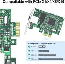 10gtek® Broadcom Bcm5751 Chip Gigabit Pci-e darbalaukio tinklo plokštė Nic, Pcie kortelė