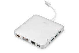 DIGITUS 11-Port Docking Station - HDMI, mDP, VGA, RJ45