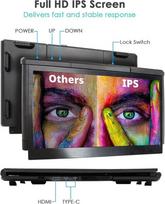 Monitorius Teamgee nešiojamas monitorius nešiojamam kompiuteriui, 13,3 colio full hd ips ekranas, nešiojamojo kompiuterio monitoriaus plėtinys, skirtas mac, pc, chrome