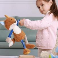 Sigikid 42849 minkštas žaislas lapė patchwork sweety, minkštas žaislas žaidimams ir glostymuisi, minkštų medžiagų derinys kūdikiams ir vaikams, berniukams ir mergaitėms nuo 0 mėnesių iki 8 metų, įvairiaspalvis / lapė, 39 cm