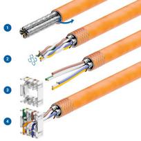 Deleycon 12x mini keystone cat 6a jack modulis, trumpa versija 30 mm (3 cm) ilgio, 10gbps pilnai ekranuotas stp rj45 lizdo jungties patch kabelis, idealiai tinka cat7 cat6 cat6a tinklo kabelio lizdo patch panelei