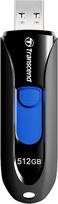 USB laikmena Transcend Jetflash 790 Usb 3.1 Gen 1 Usb atmintinė Ts512gjf790k, juoda, mėlyna, 512Gb