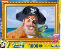 Aquarius Spongebob Painty The Pirate 1000 dalių dėlionė (1000 dalių), neatspindinti šviesos, tiksliai tinkanti, oficialiai licencijuota Songebob Sqaurepants atributika ir kolekcionuojami daiktai, 55.9 x 71.1 cm