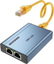 Mt-viki lan skirstytuvas poe 3 portų 1000mbps poe gigabitinis dvigubas rj45 skirstytuvas, skirtas cat5e/6/7/8 kabeliui poe ip kamerai, poe jungikliui ir daugiau (be maitinimo šaltinio)