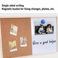 Cork Board 40x60cm Magnetic Dry Erase Wall Mounted Self Healing Bulletin Board for Homes Classrooms Dorms beige