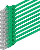 2m Cat 6 ethernet kabelis gigabitinis rj45 lan patch cord suderinamas su internetu, maršrutizatoriumi, modemu, smart tv, pc ir nešiojamojo kompiuterio jungikliu modemu žalias - 10 vienetų - 2m