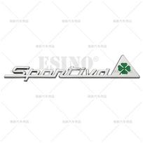 3D Sportiva Sportiškas Automobilio Kėbulo Sparno Bagažinės Cinko Lydinio Lipnus Ženklelis Emblema Alfa Romeo Mito GT Spider Giulietta Stelvio white