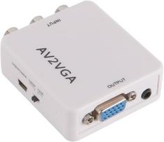 Voanzo av į vga adapteris vga į vaizdo konverterį 720p 1080p su usb maitinimo kabeliu av į vga adapteris tv priedų priedėlis garso vaizdo konverteris