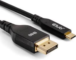 Club3d Cac-1559 Usb Type-c į Displayport Dp80 dvikryptis Vesa sertifikuotas kabelis 1m