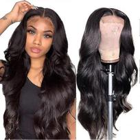 Body Wave Lace Front Wig Human Hair Pre-pull Bleach Knot With Baby Hair Glue Free Natural Color less gray