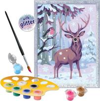 Ravensburger Creart Festive Friends Piešimas pagal skaičius rinkiniai vaikams – piešimo menai ir amatai vaikams nuo 9 metų