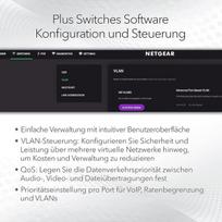 Netgear Gs308epp Poe jungiklis, 8 prievadų gigabitinis ethernet Lan jungiklis Poe+ 123w Plus (valdomas tinklo jungiklis Poe su Igmp Snooping, Qos, Vlan, ventiliatoriaus neturinčiu metaliniu korpusu)