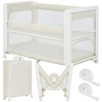 Kelioninė lovytė-maniežas 5in1 su čiužiniu 0-36 mėn. - Lionelo Patty Beige Sand
