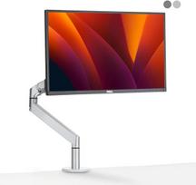 Monitoriaus laikiklis Alberenz® vieno monitoriaus laikiklis su dujine spyruokle, reguliuojamas monitoriaus laikiklis 17–40 colių monitoriams, ergonomiškas dizainas, reguliuojamas aukštis ir pakreipimas, sidabrinis