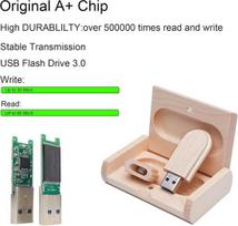 USB laikmena 32gb Usb atmintinė su medine dėžute