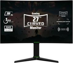 Monitorius Aryond A27 V2 lenktas žaidimų monitorius, 27 colių 180hz lenktas Qhd (2560 x 1440) ekranas, 1ms reakcijos laikas, Hdr 10 Ratio Freesync ir G-sync 119.9% Srgb, Pc ekranas, Hdmi jungtis