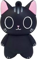 USB laikmena Leizhan 32gb usb atmintinė didelės spartos silikoninė atmintinė animacinis atmintukas rašiklis diskas nešiojamam kompiuteriui pc windows (32gb, black cat)