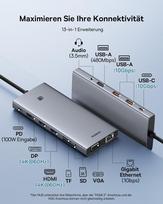 【Chip-Optimizuotas】Baseus USB-C Docking Station 3 Monitoriams