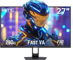 Monitorius Ktc žaidimų monitorius 27 colių, 280hz 1ms Gtg Fhd Va panelė, Freesync & G-sync 126% Srgb mėlynos šviesos mažinimas Pc ekranas, Hdr Vesa Dp 280hz Hdmi 240hz 144hz Usb H27e22p