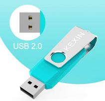 USB laikmena Kexin Usb atmintinė 64Gb, 3 vnt., Usb 2.0 atmintinė, mini flash atmintinė, Usb atmintinė, metalinis dangtelis, skirtas Pc planšetiniam kompiuteriui, garsiakalbiui, Tv automobiliui (žalia, geltona, rožinė)