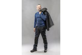 Apatiniai termo marškinėliai HOGERT TECHNIK Oste, besiūliai, ilgomis rankovėmis, mėlynos spalvos, 65