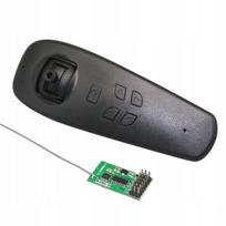 Rc valties nuotolinio valdymo pultas dvigubas variklis diferencialinis mechanizmas sukimas 2.4g juodas