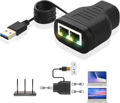 A11cs Rj45 1 į 2 adapteris-skirstytuvas - 2 prievadų eterneto tinklo paskirstymas Usb maitinamas vienalaikiam interneto prieigai per Lan kabelį