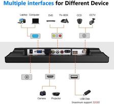 Monitorius Upinva 12 colių monitorius Cctv ekranas apsaugos ekranas apsaugos kamera daugiafunkcis hdmi av bnc vga įvestis usb sąsaja kompiuterio monitoriaus rezoliucija 800 x 600