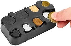 „Euro Coin Holder“ monetų rūšiavimo monetų kolektoriaus monetų dozatoriaus monetų dėžutė