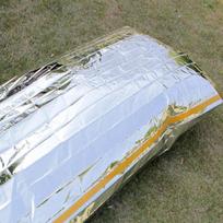 Nešiojamas vandeniui atsparus avarinis išgyvenimo miegmaišis lauke Edc Camping Gear terminis maišas pirmosios pagalbos gelbėjimo rinkinys Mylar antklodė gray