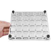 Aluminum Alloy Ravioli Maker, Double-Sided Dumpling Press Mold for Square & Round Shapes, Easy Clean Kitchen Tool white