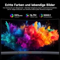 Monitorius Koorui 23.6 colių žaidimų monitorius 23.5 Fhd 180hz Va /r1500
