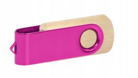 USB laikmena Reklaminis Usb atmintukas su logotipu Pd-6 Wood 128gb su graviravimu, 10 vnt.