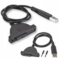 Usb 2.0 Slimline Slim Sata 7 + 6 13 Pin adapterio kabelis + varžtai