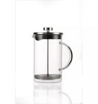 French Press Ritzenhoff & Breker Rio 0,8 L juoda sidabrinė skaidri