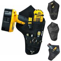 Hanging Design Tool Storage Bag Impact Driver Compatible Drill Bit Holder  Construction Work black