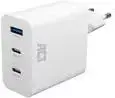 ACT USB-C/USB-A įkroviklis 65W 3 prievadų Power Delivery PPS QuickCharge GaNFast