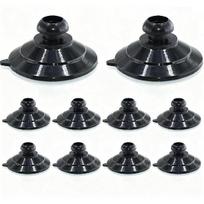 Black EZ Pass Holder Suction Cup Mount, 10 Pack, Compatible with Cobra Suction Cups Escort Beltronics Radar Detectors gray