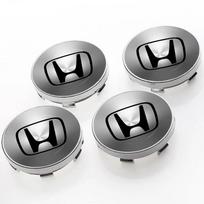 4 vnt. 60 mm automobilio ratlankio centrinis dangtelis, ratlankio stebulės apsauga nuo dulkių, emblema, Honda Accord CRV HRV City Odyssey priedai gray