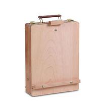 Artist Beech Drawing Supplies Table Desktop Sketch Box Easel Painting Supplies Oil Paint 36x27x10cm beige