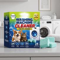 Cleaning tablets to remove dirt, odor and residue inside washing machines. one size yellow