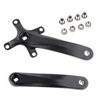 Mountain Bike Right Left Square Crank Arms with Bolts 170MM 104 BCD Aluminum Alloy  MTB Bicycle Crankset for 8/9/10/11 Speed black