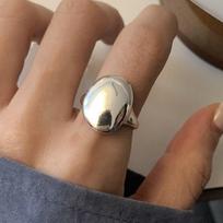 VENTFILLE 925 Sterling Silve Geometry Smooth Ring for Women Punk Minimalism Personality Open Versatile Jewelry Ins Gift Dropship FFMM7823 brown