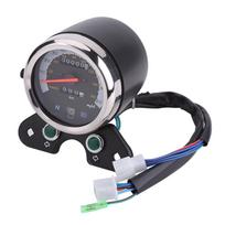 95mm Spidometras Mechaninis Vandeniui Atsparus UV Apsauga LED Šviesa Motociklo Odometras (A tipas) gray