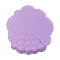 Ergonomic Mouse Pad With Wrist Support Cute Cloud Shape Wrist Pad Memory Cotton Keyboard Hand Rest Non Wrist Pad Non- Mousepad For Computer Laptop One Size violetinė