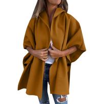 Womens  Jackets Fall Casual Windbreaker Cape Jacket Outerwear With Pockets Casual Jacket Cape XL ruda