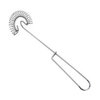 Spring Type Non-stick Manual Multi-function Easy to Clean Egg Beater Hand Mixer Blender Whisk gray