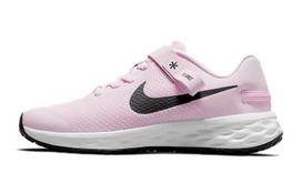 Nike REVOLUTION 6 Slip Resistant Cushioning Low top Kids' Running Shoes Pink DD1113-608 37.5