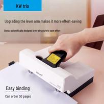 KedeYou Double-Head Office Stapler, Dual-Row, Double Hole, 50-Page Capacity, Labor-Saving Design Stapler white